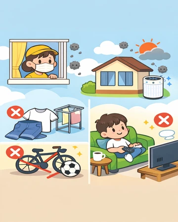 미세먼지 많은 날 외출 기준과 생활 관리10