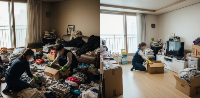 화순 고독사청소중