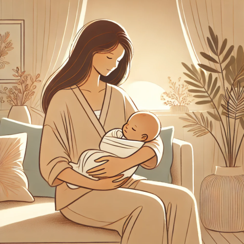 아기를-안고-있는-엄마의-모습