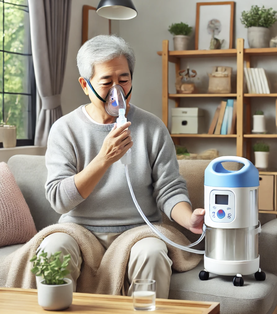 가정에서의 산소 치료