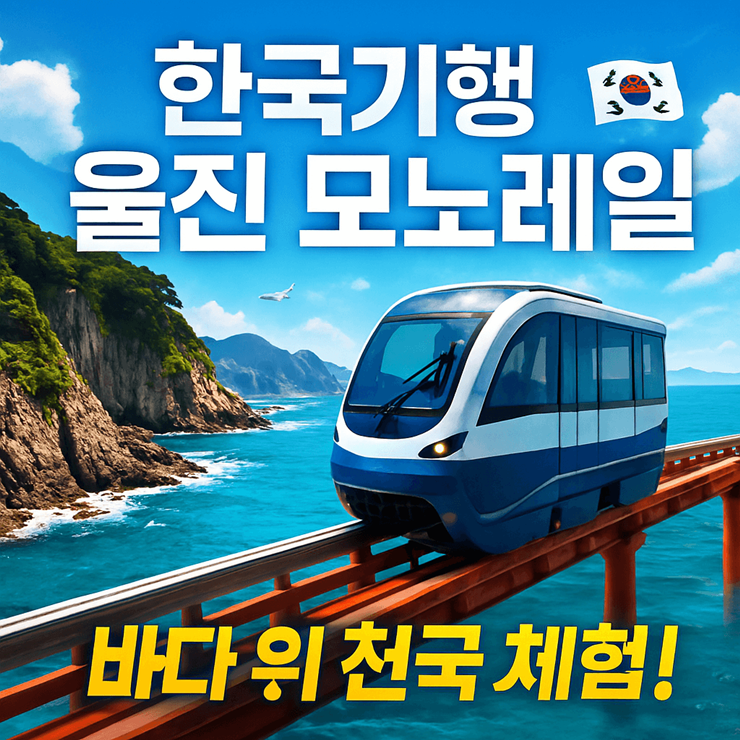 한국기해 찾아라 피서맛집 경북 울진 모노레일 썸네일