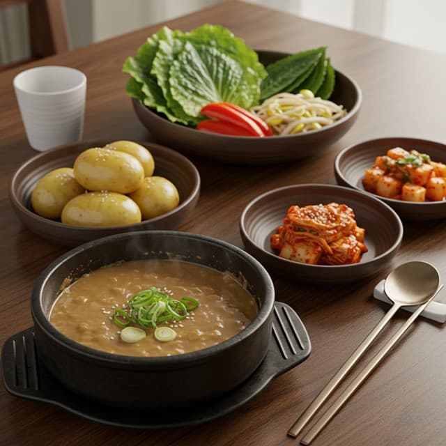 한국형 섬유 충전 식단