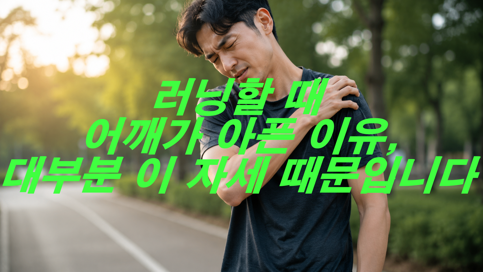 러닝할 때 어깨가 아픈 이유, 대부분 이 자세 때문입니다