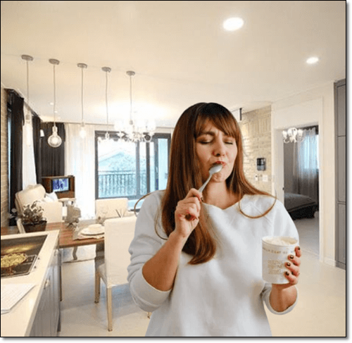 다이어트 중인 여성