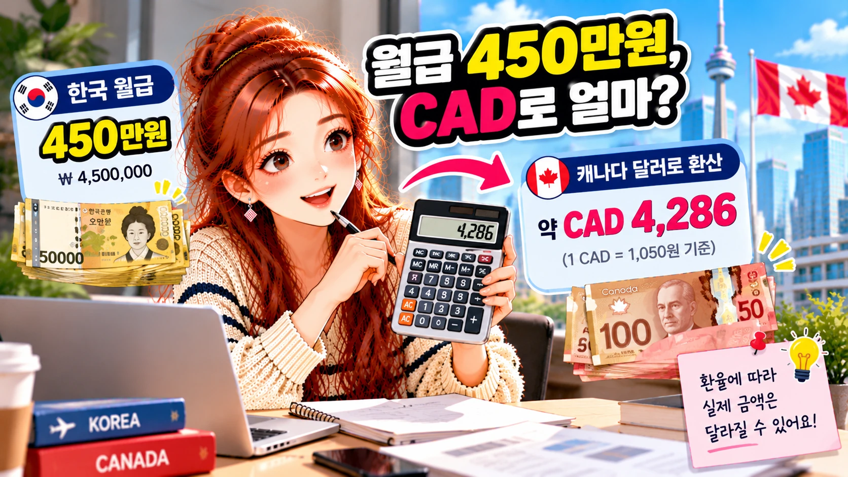 한국월급-캐나다달러-환산-본문5