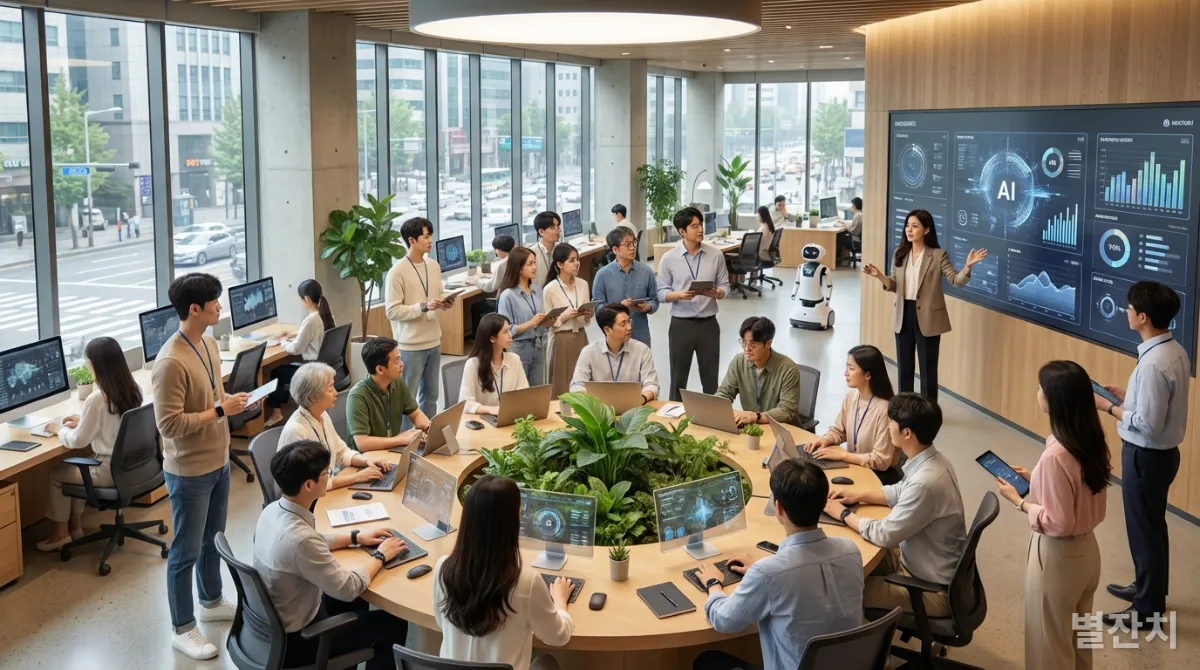AI 기술과 인간적 가치가 조화된 혁신적인 한국 조직 문화