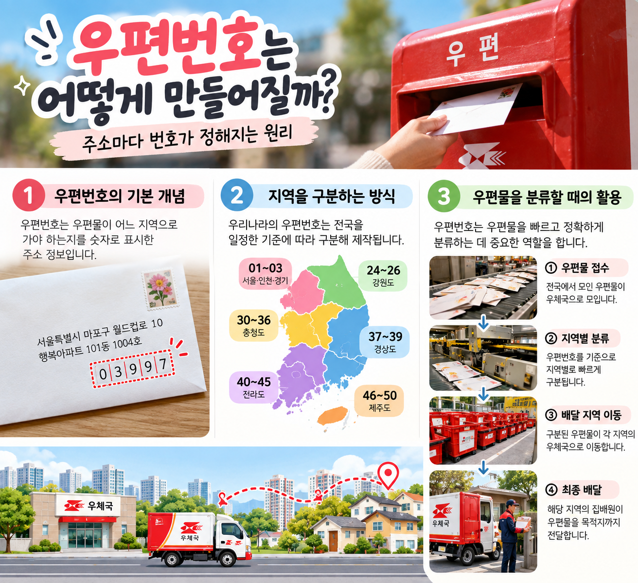 우편번호는 어떻게 만들어질까? 주소마다 번호가 정해지는 원리
