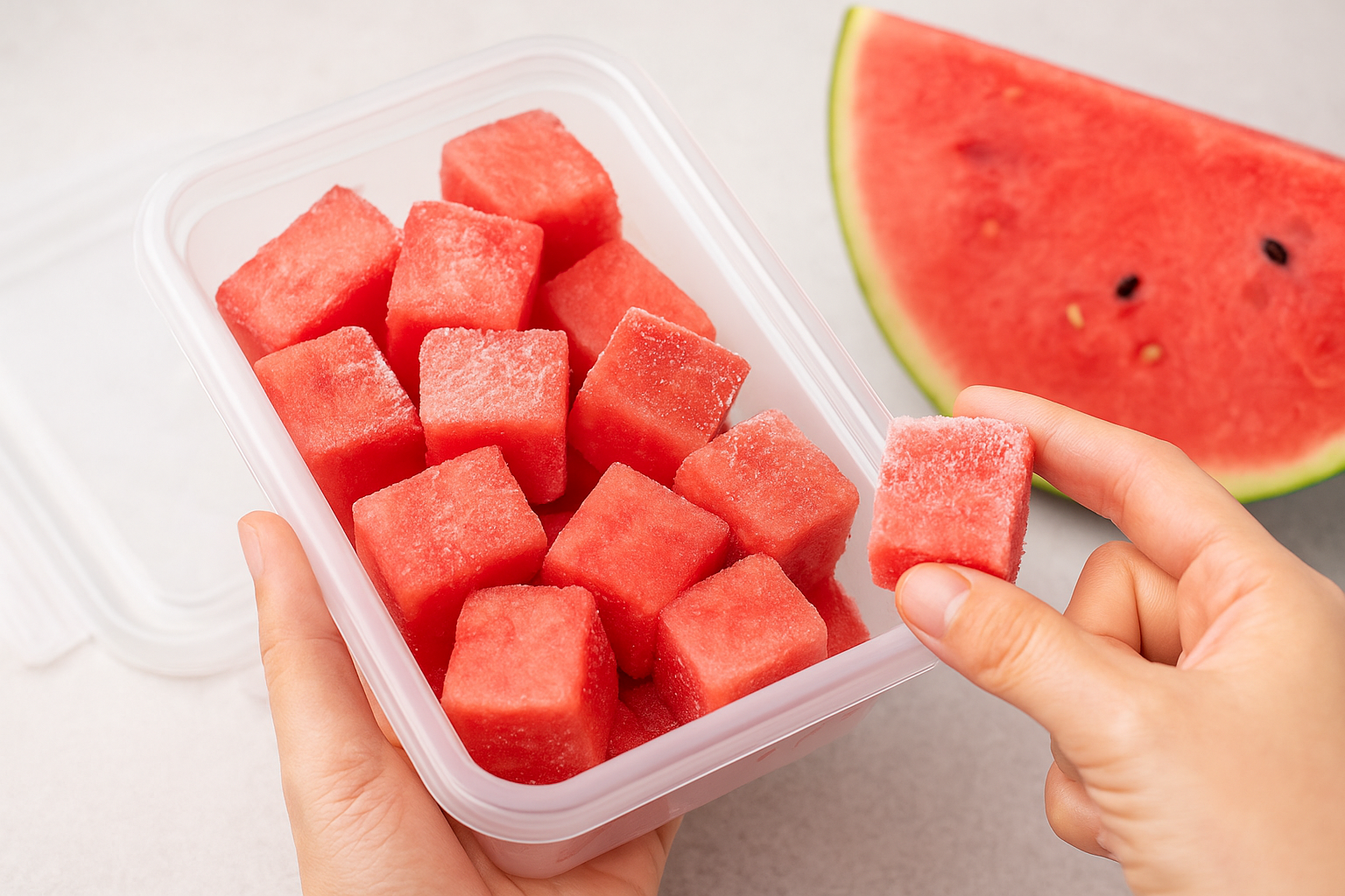 냉동수박 슬라이스