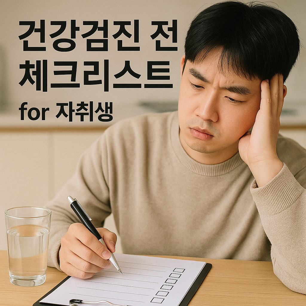 건강검진 전 체크리스트 for 자취생
