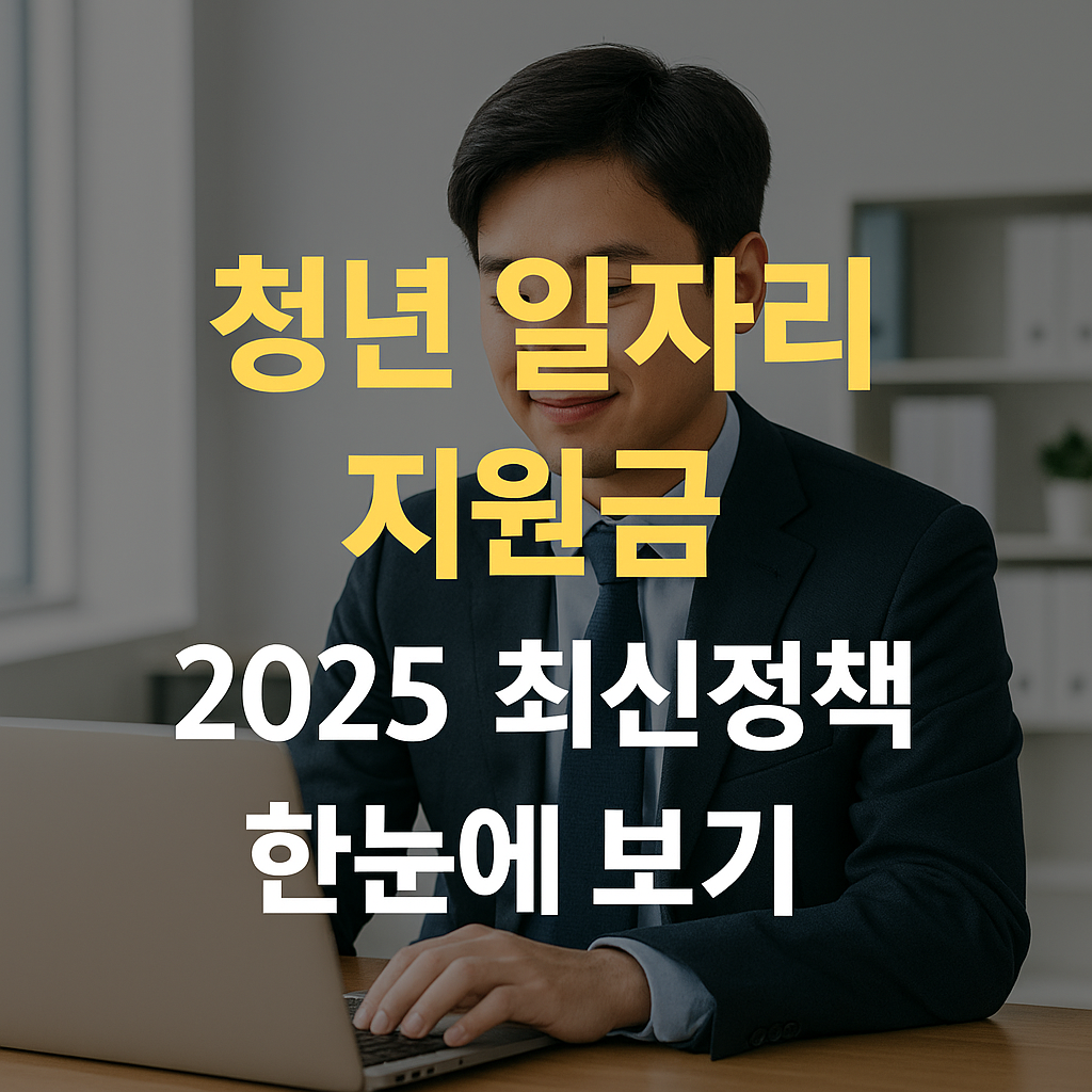 청년 일자리 지원금 2025 최신 정책 한눈에 보기