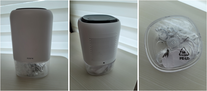 이젠케이 라이트닝 미니 제습기 외관 및 구성
