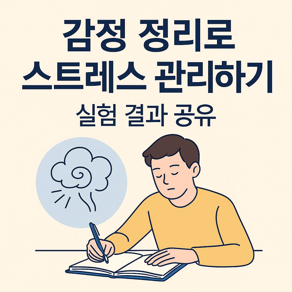 감정 정리로 스트레스 관리하기