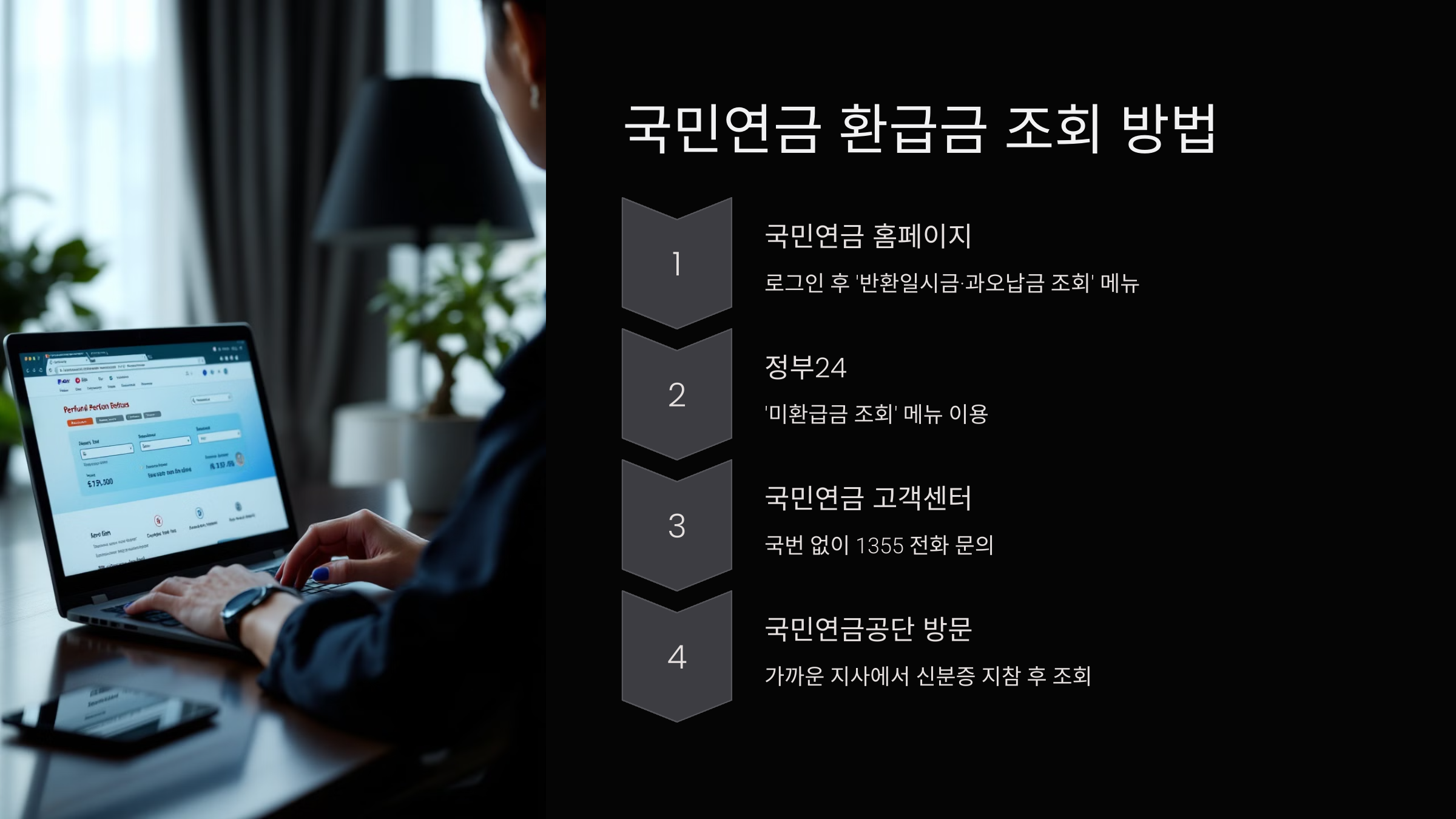 국민연금 환급금 조회 방법