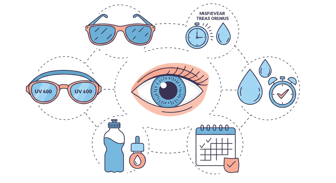 망막박리 예방을 위한 여름철 생활수칙