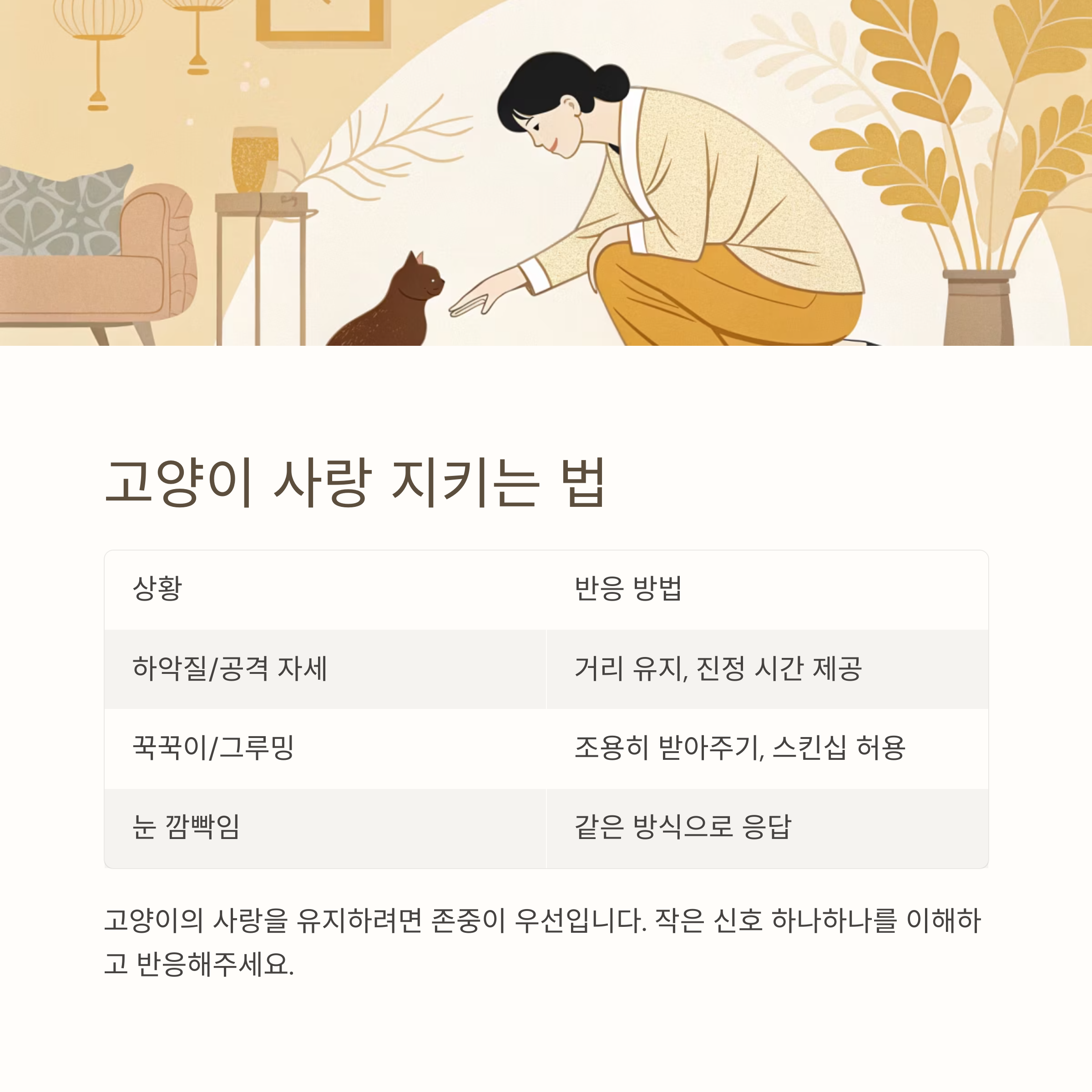 고양이 사랑 지키는 법