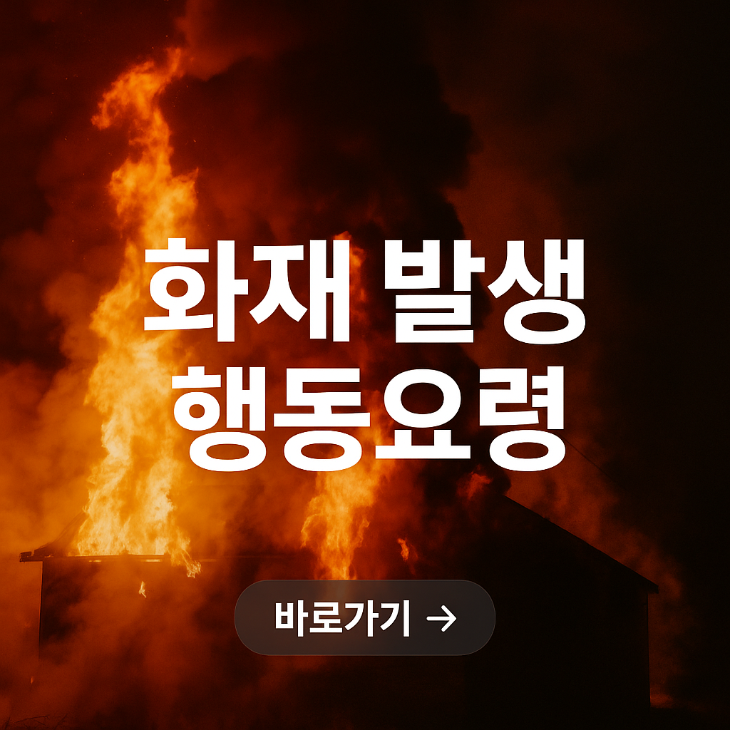 화재 발생 시 행동요령! 생명을 지키는 10가지 필수 수칙 관련 사진