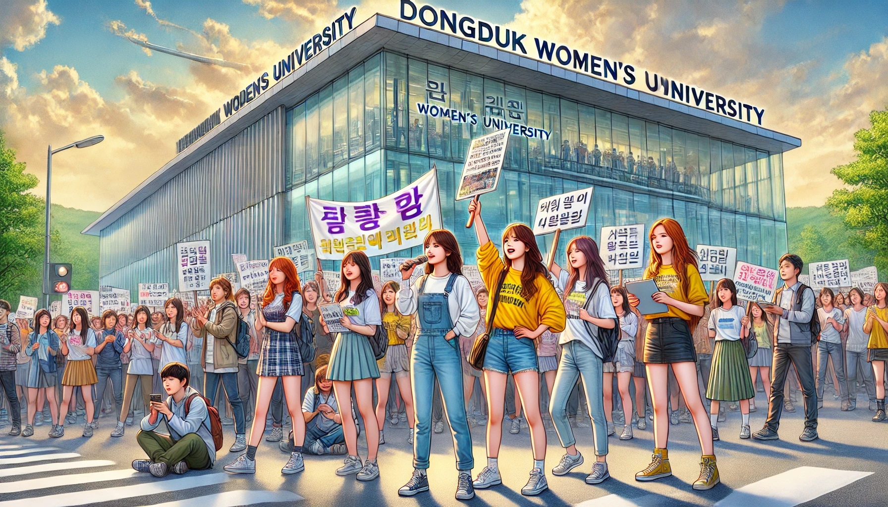 동덕여대 공학전환 반대 지지