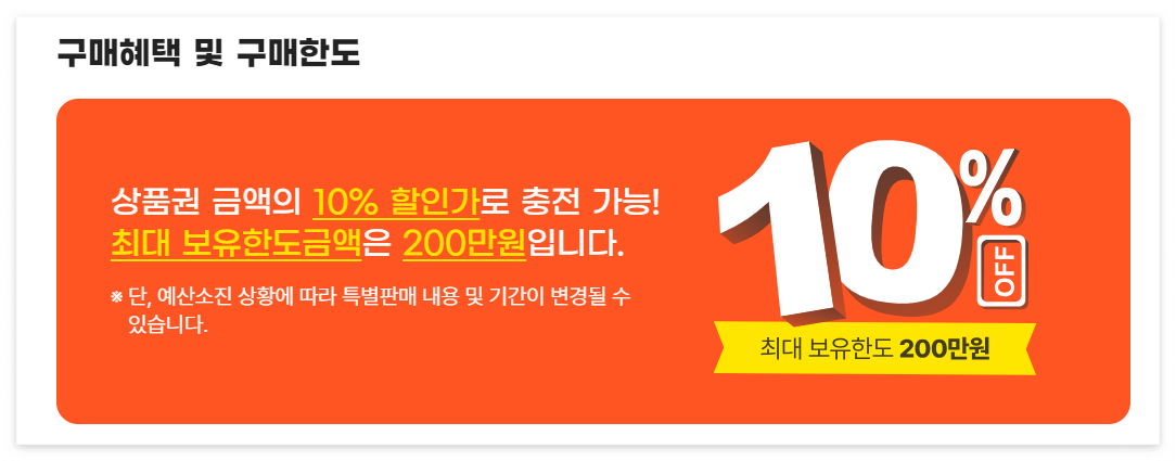 온누리상품권 구매 한도