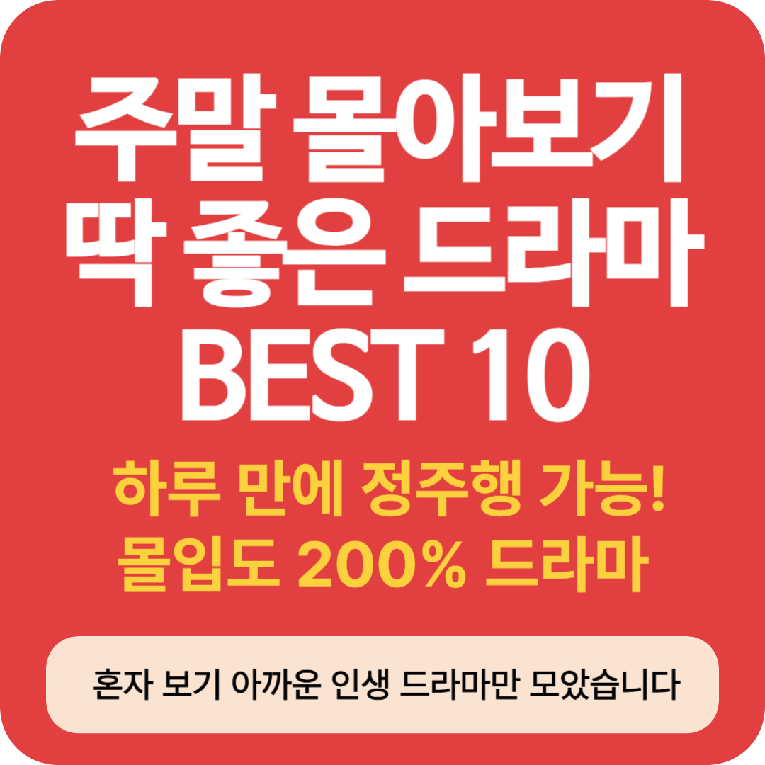 주말에 몰아보기 좋은 드라마 10선