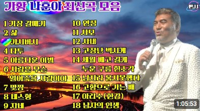 나훈아 노래모음 베스트 고향 옛날 신곡