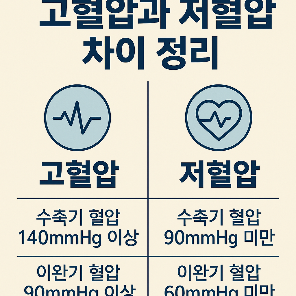 고혈압과 저혈압 차이 정리