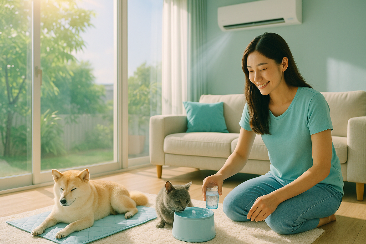 여름철 반려동물 쿨링 케어