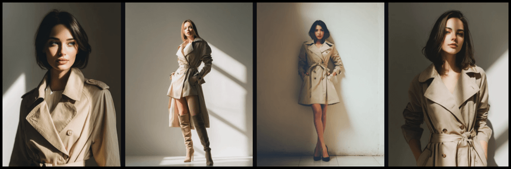 front view, 패션 인물 사진 Midjourney