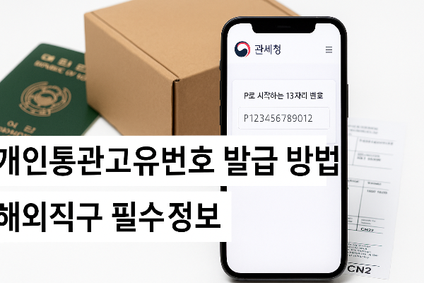 개인통관 고유번호 발급