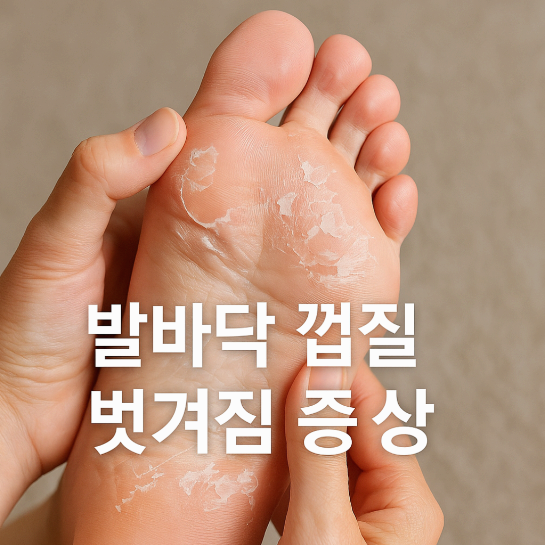 무심코 넘겼던 발바닥 껍질 벗겨짐
