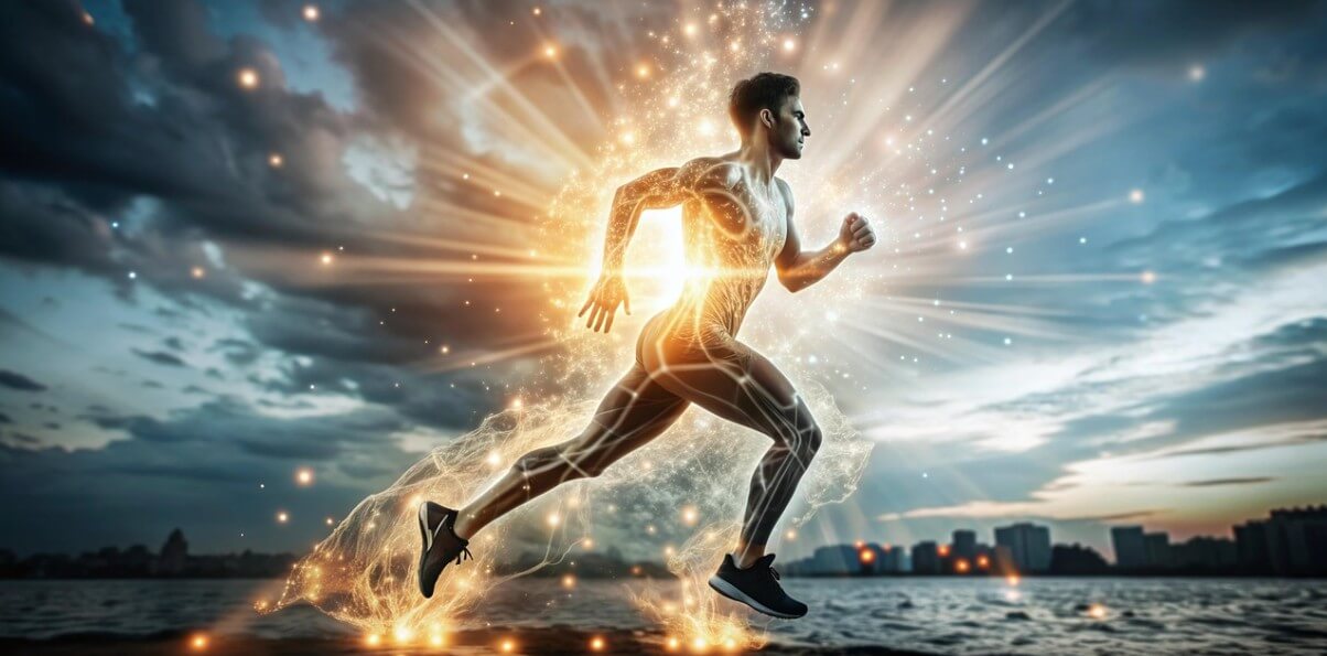 런닝 중인 남성