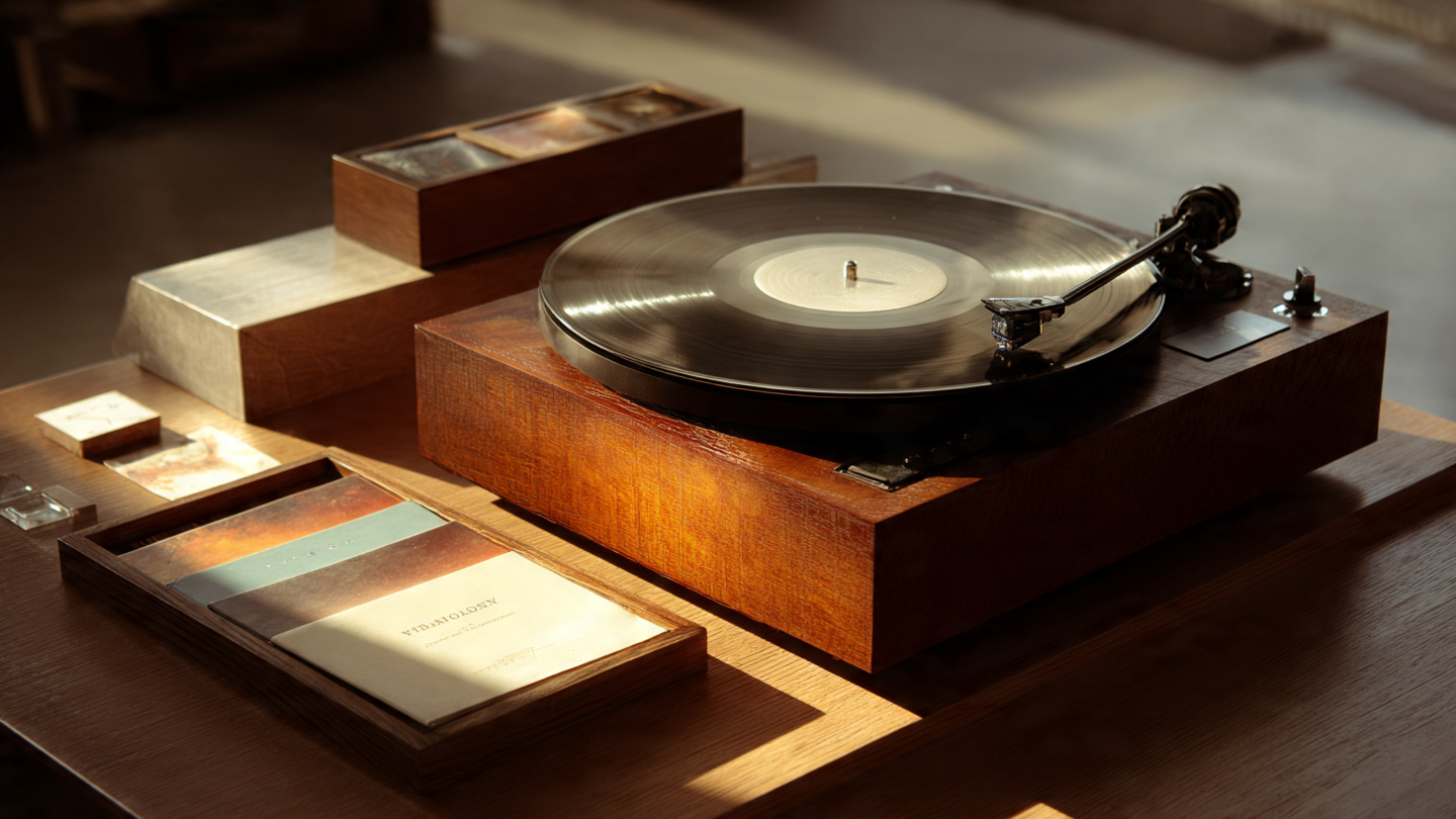 10분 LP 감상 루틴 준비물 한 컷