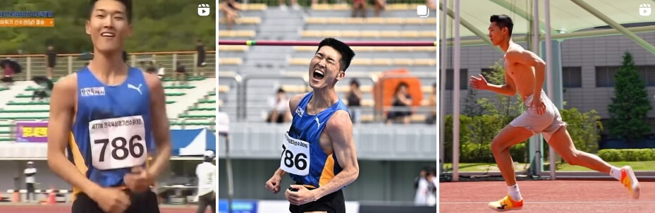 우상혁 선수 경기 이미지