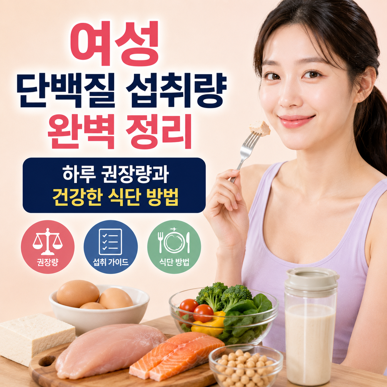 여성 단백질 섭취량