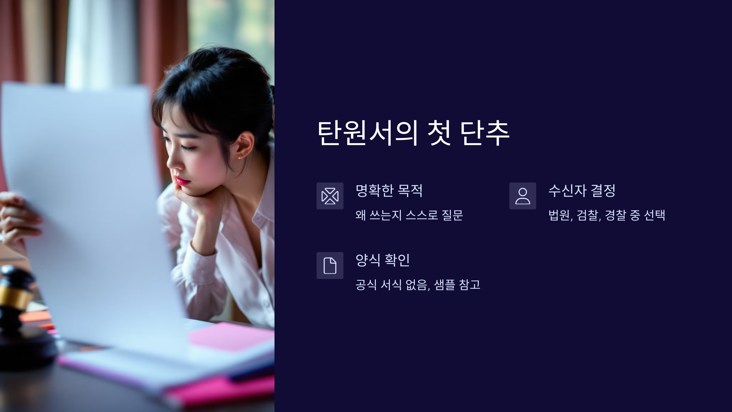 탄원서-작성요령