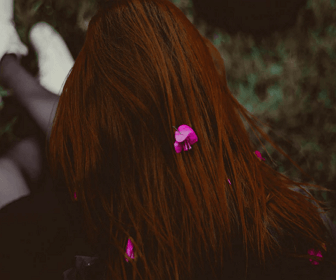 풍성한 머리숱 사진