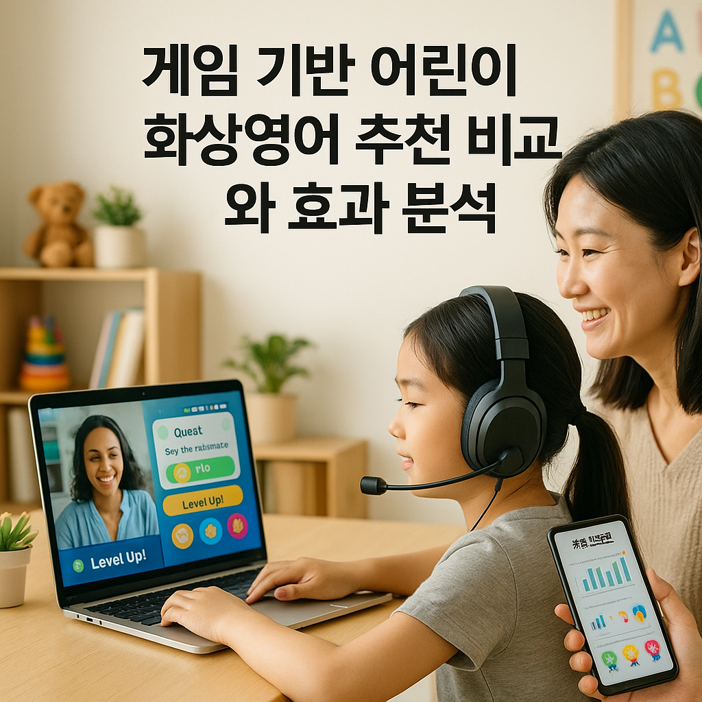 게임 기반 어린이 화상영어 추천 비교와 효과 분석