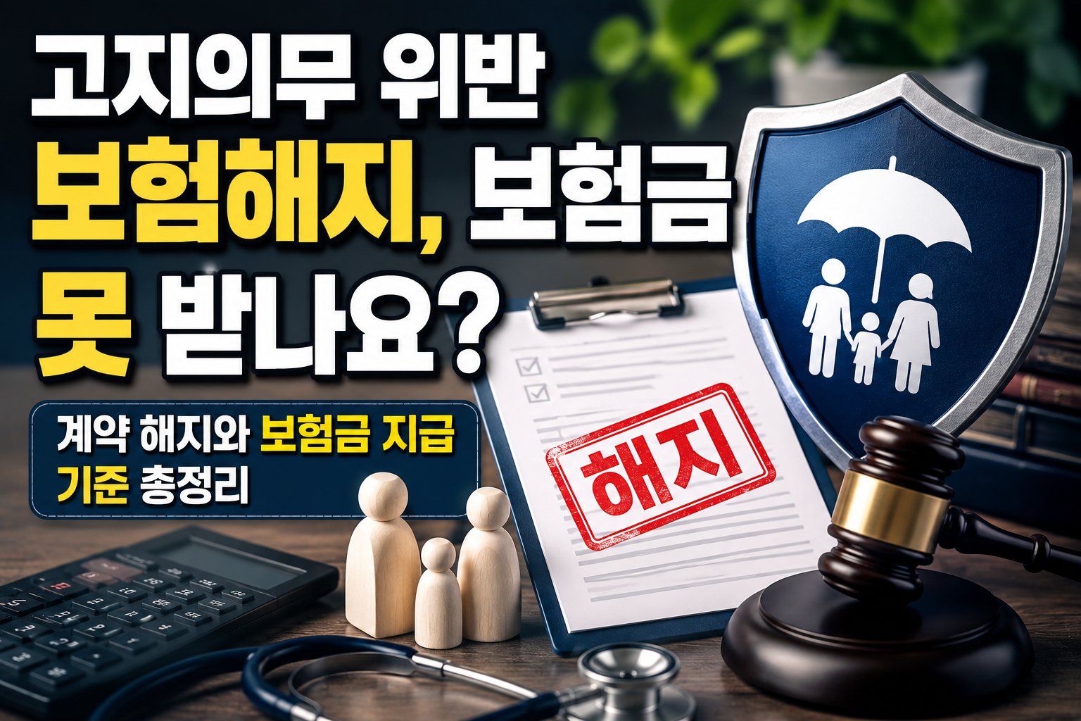 고지의무 위반 보험해지, 보험금 못 받나요? 계약 해지와 보험금 지급 기준 총정리 관련 사진