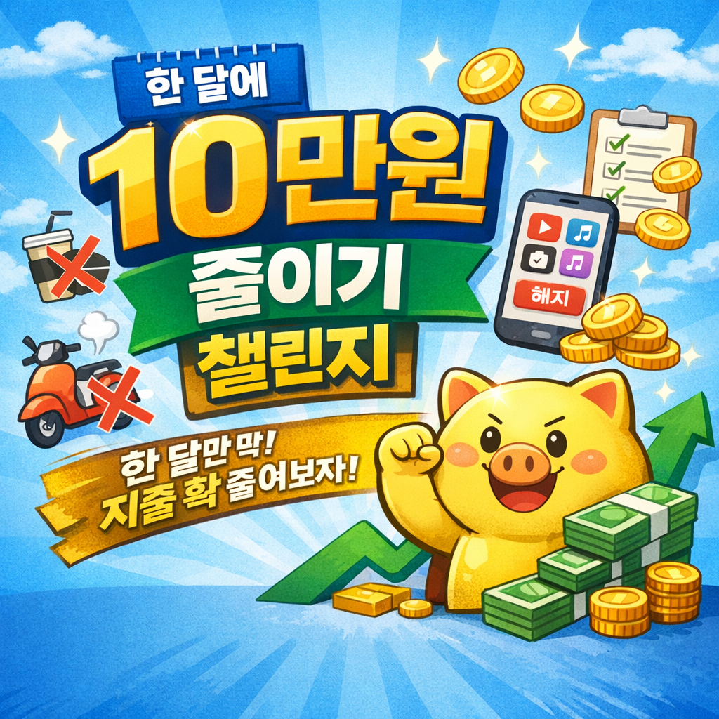 10만원 줄이기 챌린지