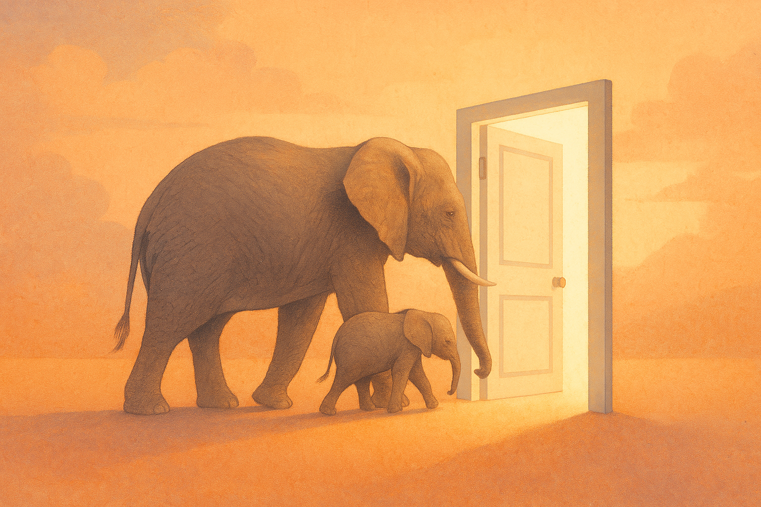 선택의 문이 열린 사진