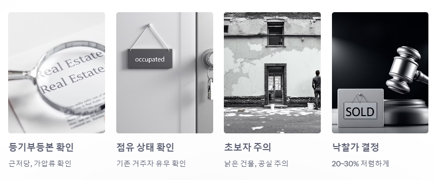 경매 공매 투자시 유의할점