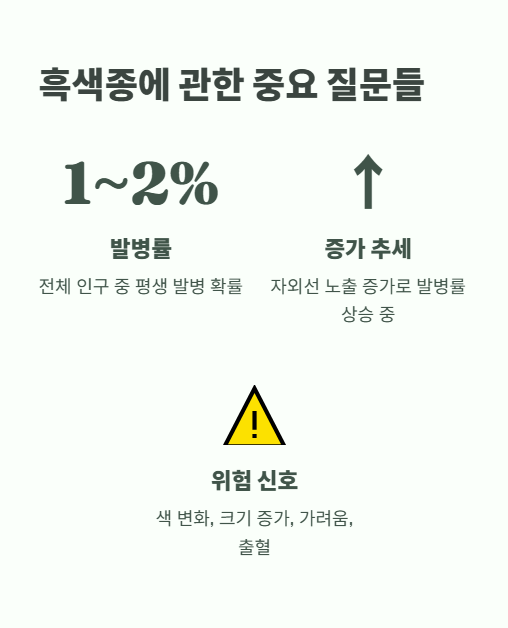 흑색종에 관한 중요 질문들