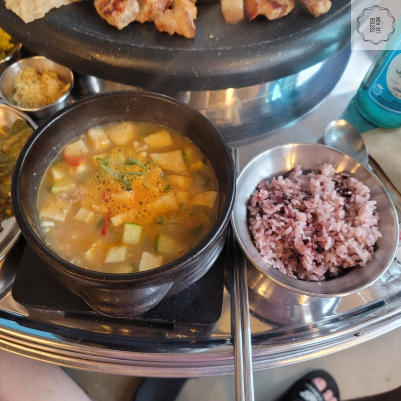 보리된장찌개사진