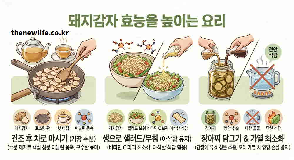 돼지감자 효능 높이는 요리