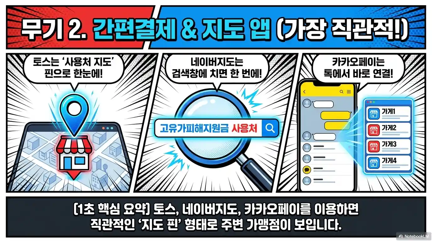 고유가 피해지원금 사용 가능 매장 확인하기