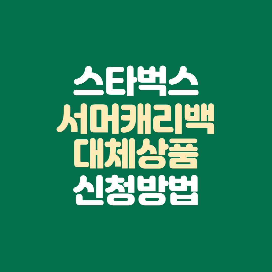 스타벅스서머캐리백