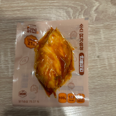 닭신 소스닭가슴살 깐풍치킨 맛 제품사진