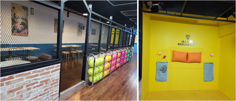 웨이팅 테이블 및 포토존