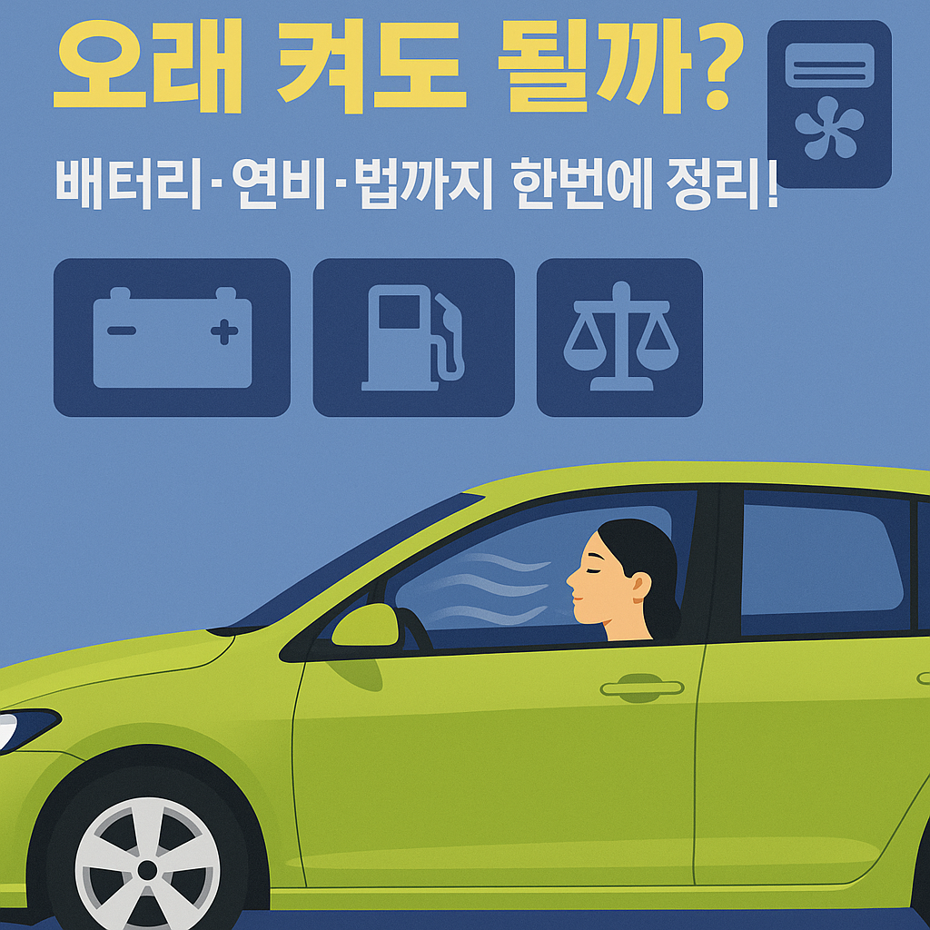 정차 중 에어컨 오래 켜도 될까?