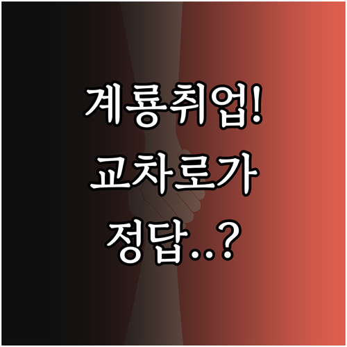 계룡시 교차로 구인구직 바로가기와 성..