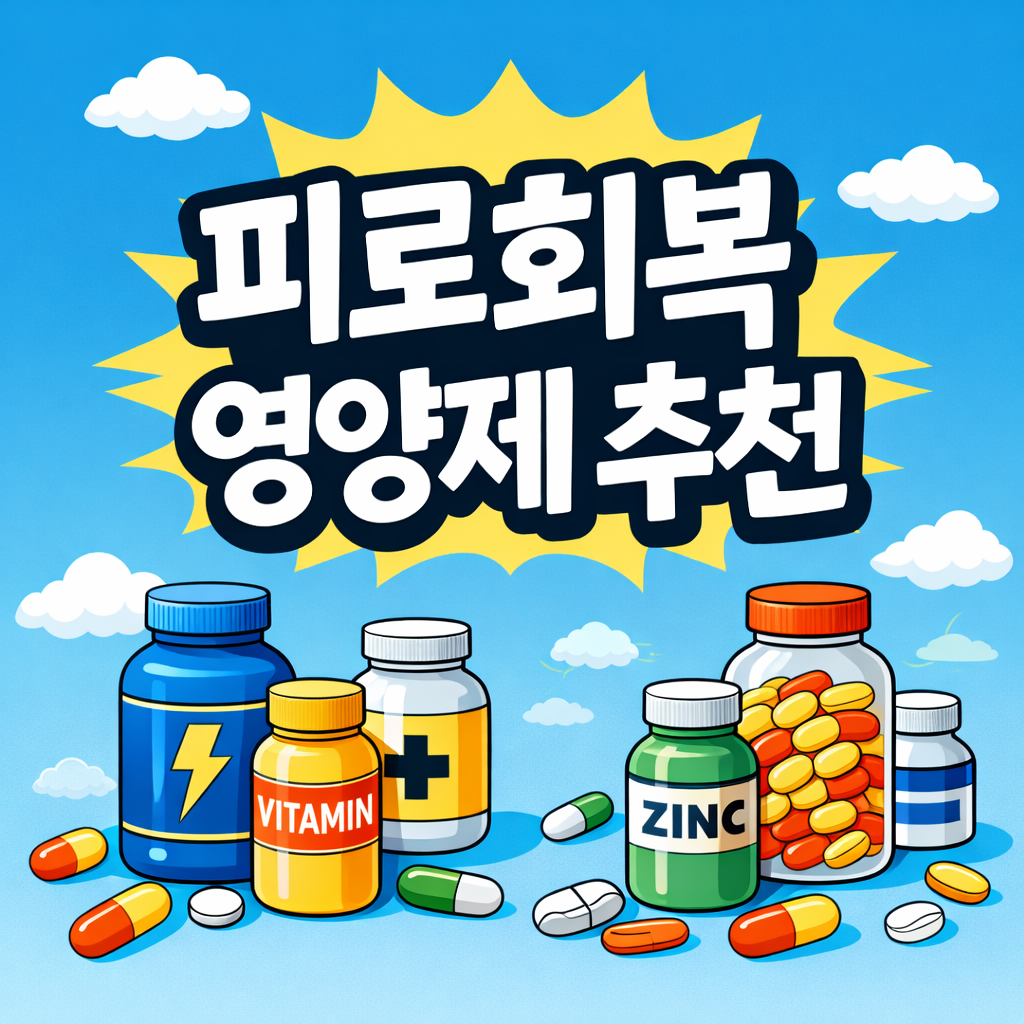 피로회복 영양제 추천, 효과 없던 이유가 있었어요